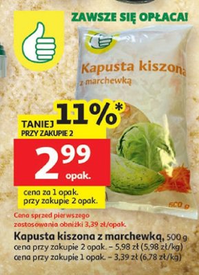 Kapusta promocja w Auchan