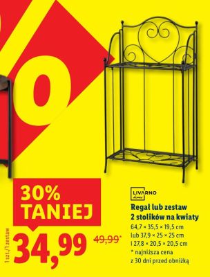 Zestaw 2 stolików na kwiaty  promocja w Lidl