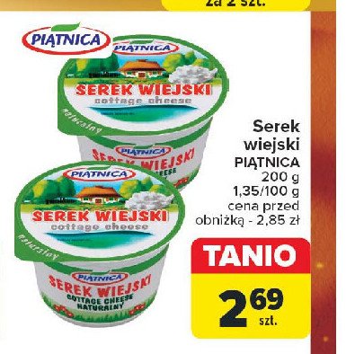 Serek wiejski Piątnica promocja w Carrefour Market