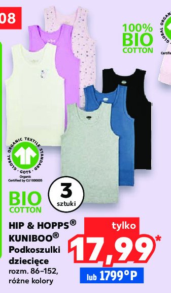 Podkoszulki dzieci臋ce 86-152 Hip & hopps promocja
