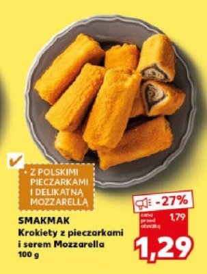 Krokiety z pieczarkami i serem Mozzarella 100 g promocja w Kaufland