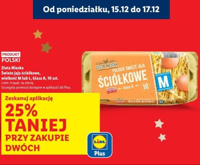 Świeże jaja ściółkowe M/L klasa A 10 szt. promocja w Lidl