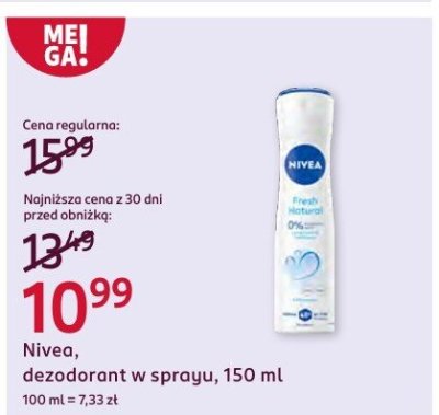 Dezodorant w sprayu  promocja w Rossmann