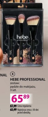 Pędzle do makijażu HEBE PROFESSIONAL promocja w Hebe