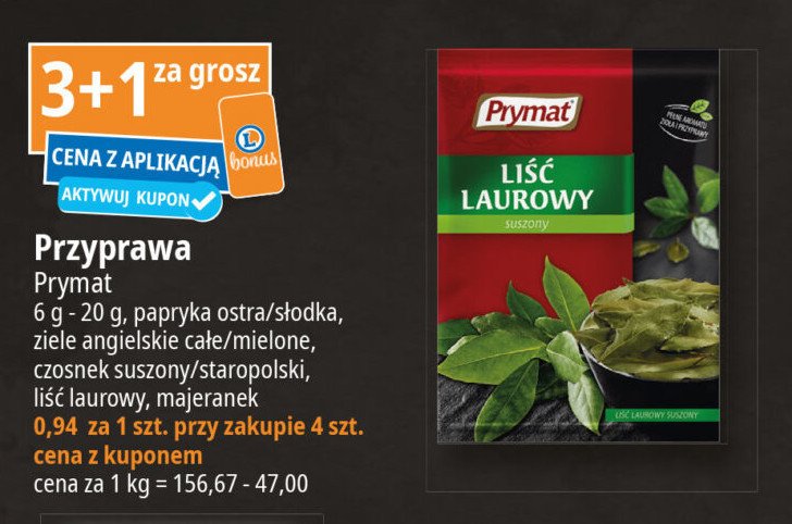 Liść laurowy Prymat promocja