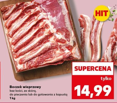 Boczek wieprzowy bez kości, ze skór Kaufland promocja w Kaufland