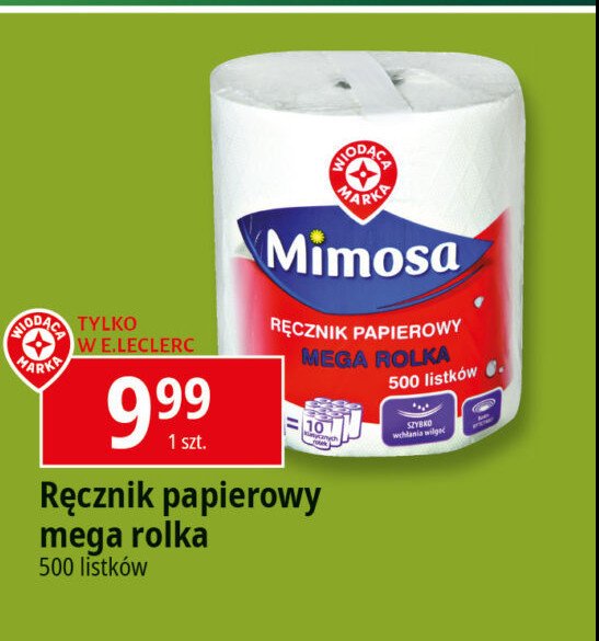 Ręcznik papierowy mega rolka Wiodąca marka mimosa promocja