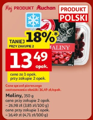 Maliny promocja w Auchan