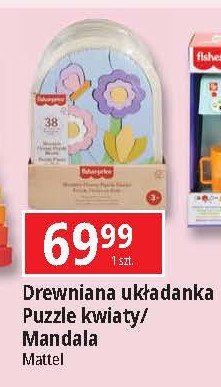 Puzzle drewniane kwiaty Fisher-price promocja