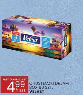 Chusteczki Dream Box 90 szt. Velvet promocja w Wafelek