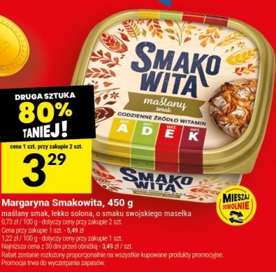 Smakowita maślany smak Margaryna promocja w Twój Market