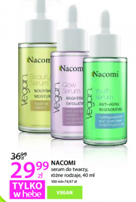 Serum beauty Nacomi vegan promocja