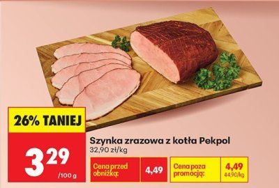 Szynka zrazowa z kotła Pekpol promocja w Biedronka