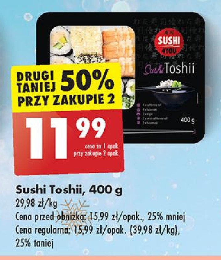 Sushi Toshii - Sushi 4you (Biedronka) promocja w Biedronka