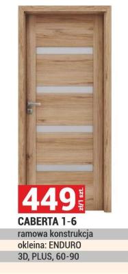 Drzwi CABERTA 1-6 ramowa konstrukcja okleina: ENDURO 3D, PLUS, 60-90 promocja w Merkury Market
