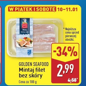 Mintaj filety bez skóry Golden seafood promocja