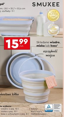 Składane wiadro, miska lub kosz promocja w Biedronka