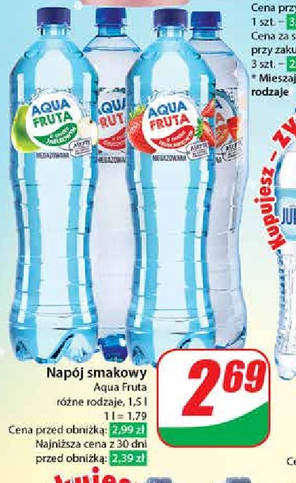 Woda gruszkowa Aqua fruta promocja