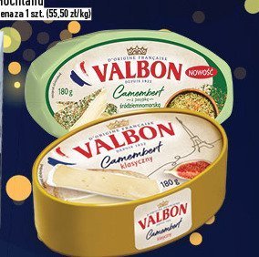 Ser Camembert Valbon 180 g promocja w TOPAZ