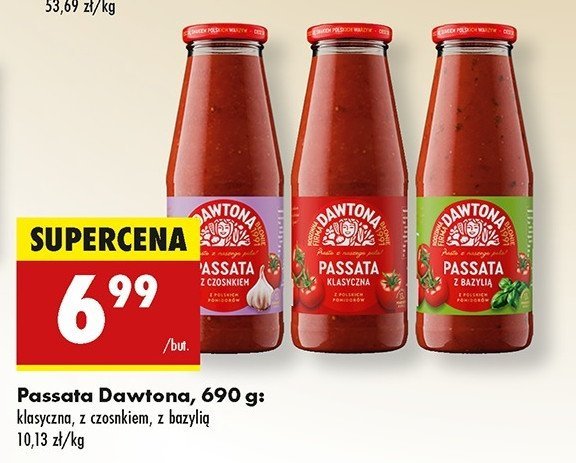 Passata z bazylią Dawtona promocja w Biedronka