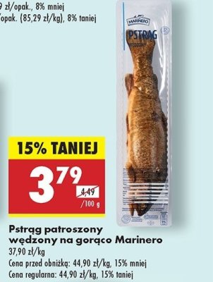 Pstrąg patroszony wędzony na gorąco Marinero promocja