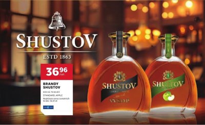 Brandy Shustov 500 ml Apple promocja w Stokrotka