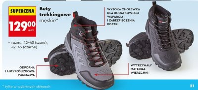 Buty trekkingowe męskie HI Mountain promocja w Biedronka