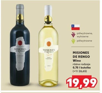 Wino MISIONES DE RENGO RESERVA MISSIONES D'RENGO promocja