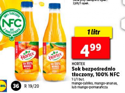 Sok mango & ananas Hortex promocja