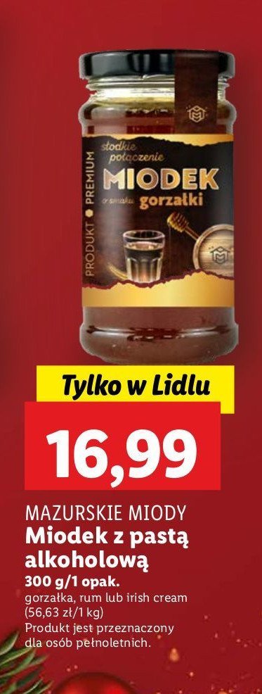 Miodek o smaku rumu Mazurskie miody promocja