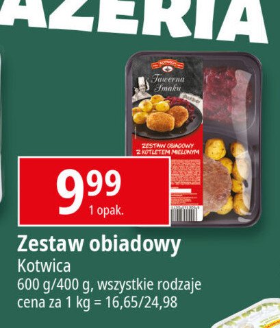 Zestaw obiadowy z kotletem mielonym Kotwica promocja