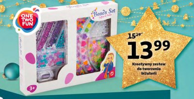 Zestaw kreatywny do tworzenia biżuterii beads set One two fun promocja