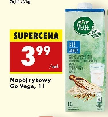 Napój ryżowy Govege promocja w Biedronka