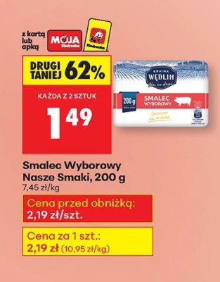 Smalec Wyborowy Nasze Smaki 200g promocja w Biedronka