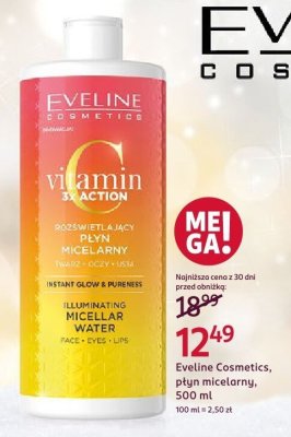 Płyn Eveline Cosmetics, płyn micelarny, 500 ml promocja w Rossmann