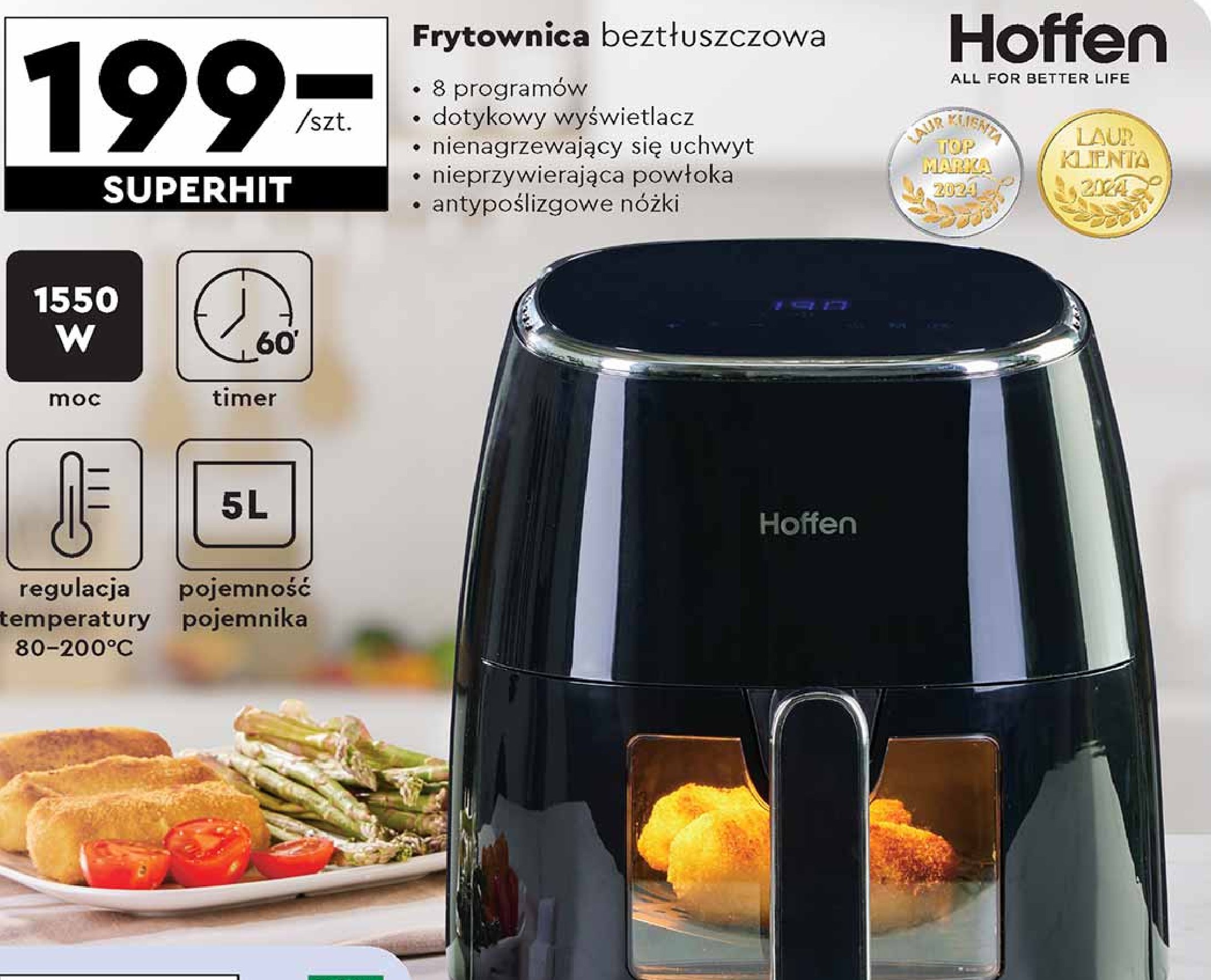 Frytownica beztłuszczowa 1550 w Hoffen promocja