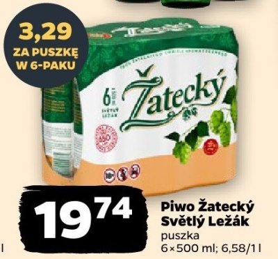 Piwo Żatecký Světlý Ležák promocja w Netto