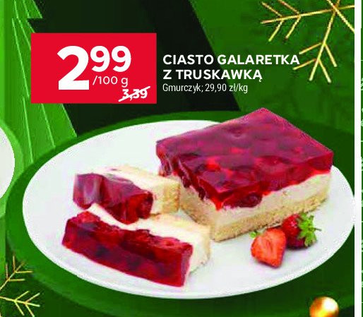 Ciasto truskawkowe z galaretką GMURCZYK promocja w Stokrotka