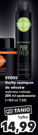 Suchy szampon do włosów Syoss pure fresh promocja