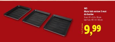 Mata lub zestaw 3 mat do butów W5 promocja w Lidl