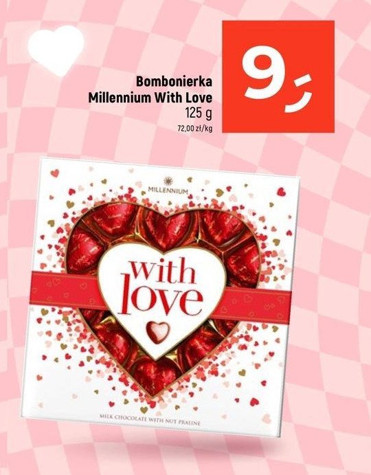 Czekoladki Millennium with love promocja