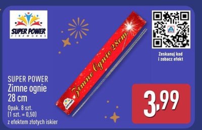 Zimne ognie 28 cm promocja w Aldi