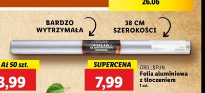 Folia aluminiowa Grill and fun promocja