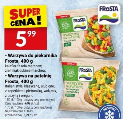 Warzywa do piekarnika Frosta, 400 g promocja w Twój Market