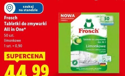 Tabletki do zmywarki Frosch All in One limonkowe promocja w Lidl