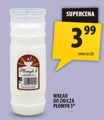 Wkład do znicza płomyk S promocja w Arhelan