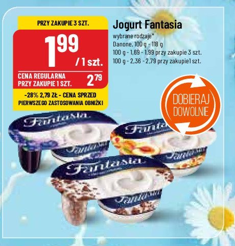 Jogurt z brzoskwiniami Danone fantasia promocja