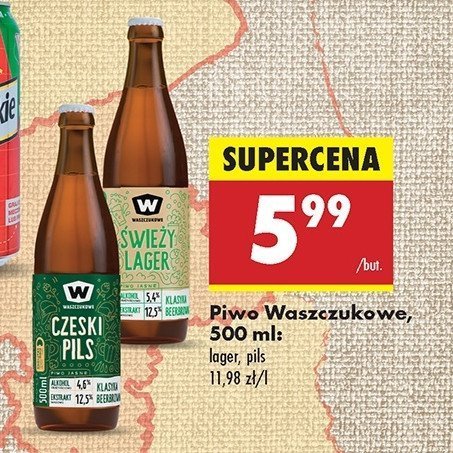 Piwo Waszczukowe świeży lager promocja w Supeco