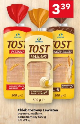 Chleb tostowy Lewiatan pszenny 500 g promocja w LEWIATAN