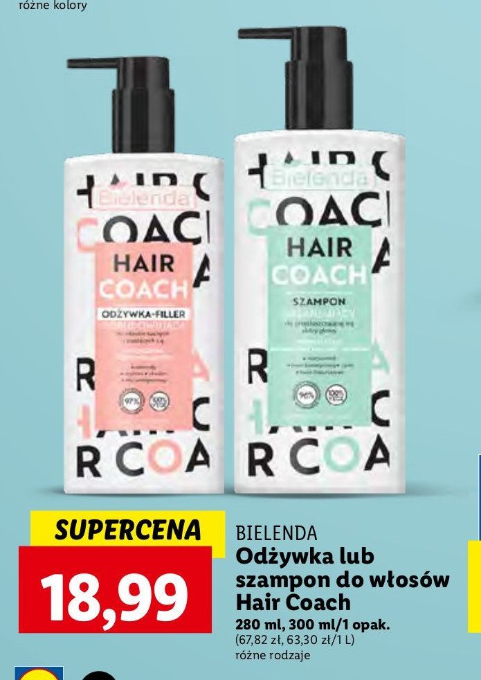 Odżywka do włosów regenerująca Bielenda hair coach promocja